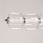 Люстра линейная с 6-ю прозрачными стеклянными плафонами округлой формы HANDLE GRAPE варинант исполнения - 6 | Loft Concept в Кирове