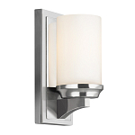 Бра для ванных комнат с белым цилиндрическим плафоном на прямоугольном основании цвета хром Feiss варинант исполнения - 5 | Loft Concept в Кирове