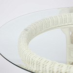 Комплект обеденный из ротанга Eloise grand white варинант исполнения - 13 | Loft Concept в Кирове