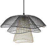 Подвесной светильник Black Grey Mesh Lampshade Hanging Lamp варинант исполнения - 1 | Loft Concept в Кирове