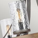 Люстра с цилиндрическим плафонами из толстого волнистого стекла в индустриальном стиле Feiss варинант исполнения - 12 | Loft Concept в Кирове