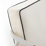 Садовый 2-х местный диван с подлокотниками из тика White варинант исполнения - 7 | Loft Concept в Кирове