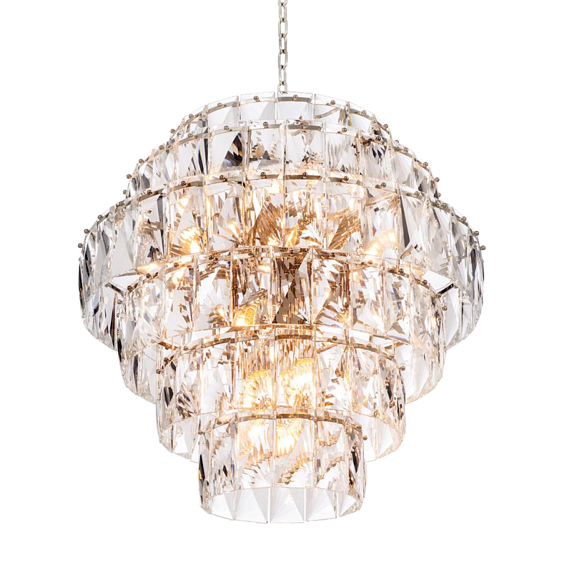 Люстра Chandelier Amazone L Никель Прозрачный Люстра Chandelier Amazone L Никель Прозрачный в Кирове | Loft Concept