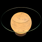 Торшер - журнальный стол Cryptocrystalline Stone варинант исполнения - 7 | Loft Concept в Кирове