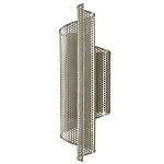 Бра серебряное изогнутой формы с перфорацией Perforation варинант исполнения - 3 | Loft Concept в Кирове