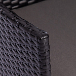 Обеденный комплект из искуственного ротанга Vintara черный варинант исполнения - 5 | Loft Concept в Кирове