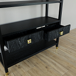 Стеллаж с двумя ящиками Elsa Dreams Black варинант исполнения - 3 | Loft Concept в Кирове