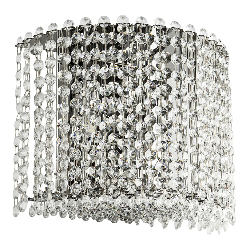 Бра с хрустальными подвесками хром Crystal Art Chrome Wall Lamp Хром Прозрачный Бра с хрустальными подвесками хром Crystal Art Chrome Wall Lamp Хром Прозрачный в Кирове | Loft Concept