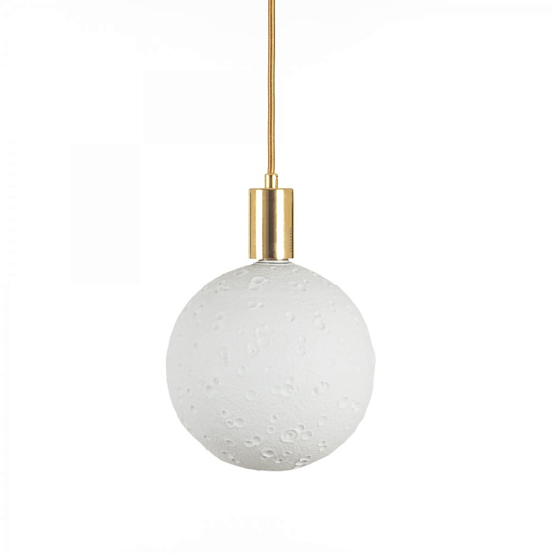 Подвесной светильник Seletti Moon Bulb Big Золотой Белый Подвесной светильник Seletti Moon Bulb Big Золотой Белый в Кирове | Loft Concept