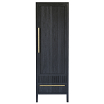 Узкий Шкаф Primo с 2 выдвижными ящиками Черный дуб варинант исполнения - 1 | Loft Concept в Кирове