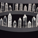 Люстра с двумя кольцами черного цвета с хрустальными элементами QUARTZ CRYSTAL варинант исполнения - 11 | Loft Concept в Кирове