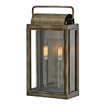 Настенный фонарь прямоугольной формы цвета состаренная латунь с двумя лампами Hinkley варинант исполнения - 1 | Loft Concept в Кирове