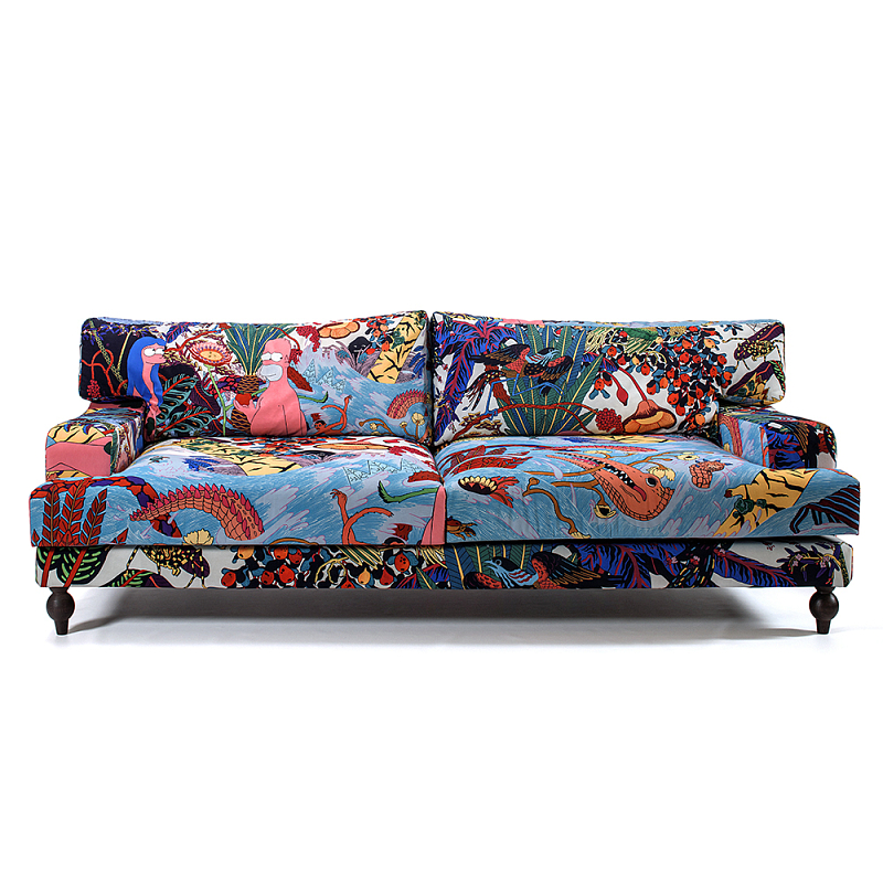 Премиальный Акцентный Диван Simpsons in Paradise Pop Art Sofa Мульти в Кирове | Loft Concept 