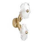 Бра с ветвистыми бронзовыми элементами и стеклянными рифлеными дисками Textured Glass Bra варинант исполнения - 4 | Loft Concept в Кирове