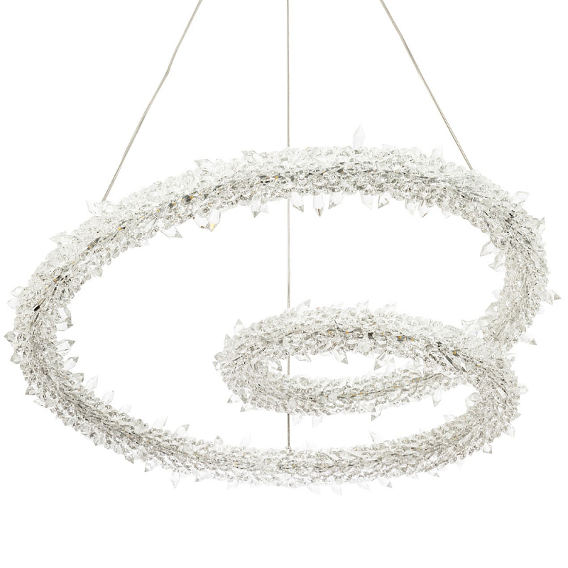 Фигурная люстра украшенная кристаллами из хрусталя Gilbertine Crystals Spiral Chandelier Прозрачный Латунь Фигурная люстра украшенная кристаллами из хрусталя Gilbertine Crystals Spiral Chandelier Прозрачный Латунь в Кирове | Loft Concept