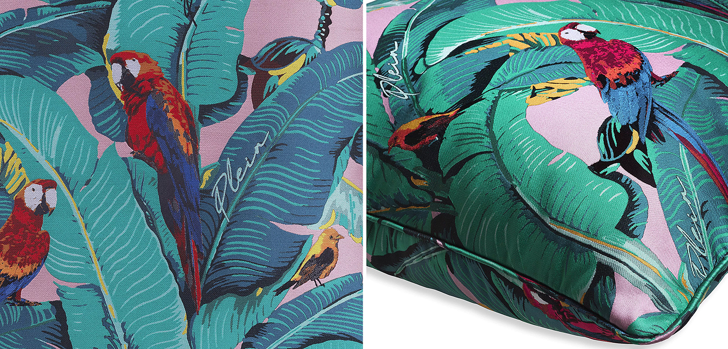 Подушка Philipp Plein Cushion Parrot 70 x 70 Подушка Philipp Plein Cushion Parrot 70 x 70 - Loft-Concept в Кирове