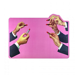 Салфетка под приборы Seletti Pink Lipstick
