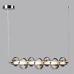 Подвесной светильник линейный с 7-ю рифлеными стеклянными шарами Marcelh Light варинант исполнения - 8 | Loft Concept в Кирове