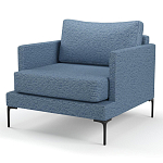 Мебельная ткань Шенилл голубой цвет 138 см T4-26 варинант исполнения - 5 | Loft Concept в Кирове