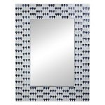 Прямоугольное зеркало с инкрустацией раковинами устриц Mother оf Pearl Facets варинант исполнения - 1 | Loft Concept в Кирове