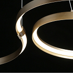 Люстра подвесная светодиодная в виде волнообразной ленты Ribbon Vortex варинант исполнения - 19 | Loft Concept в Кирове