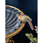 Чаша стеклянная с фигурками разноцветных попугаев на ободке 41 Eden Garden варинант исполнения - 4 | Loft Concept в Кирове