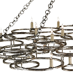 Люстра фигурная многоярусная из круглых элементов Round Metal Element варинант исполнения - 1 | Loft Concept в Кирове