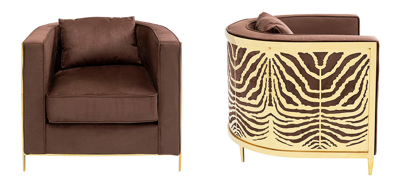 Дизайнерское кресло Velvet Ice Breaker Armchair Дизайнерское кресло Velvet Ice Breaker Armchair - Loft-Concept в Кирове