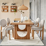 Деревянный стул из массива дуба Reed Oak Chair варинант исполнения - 6 | Loft Concept в Кирове