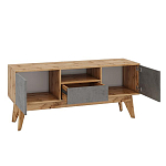 ТВ-тумба с фасадом цвета серый бетон Grace of Furniture  варинант исполнения - 3 | Loft Concept в Кирове