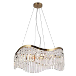 Люстра подвесная волнистой формы с хрустальными подвесками Ludivine Lighting варинант исполнения - 1 | Loft Concept в Кирове
