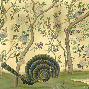 Обои ручная роспись St Laurent Deep Rich Gold