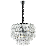 Люстра с хрустальными подвесками в виде капель Antoine Crystal Drops Chrome Chandelier 9 варинант исполнения - 2 | Loft Concept в Кирове