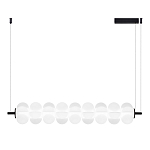 Светодиодный подвесной светильник линейный с белым воздушным плафоном Glowing Cloud варинант исполнения - 1 | Loft Concept в Кирове