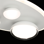 Потолочный светильник овальной формы белого цвета с 4-мя лампами Lunar Pebbles варинант исполнения - 6 | Loft Concept в Кирове