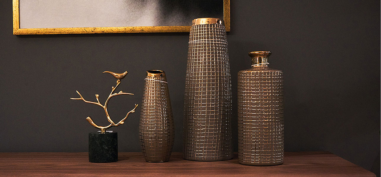 Ваза Golden mesh 35 - Loft-Concept в Кирове