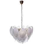 Люстра с лепестками из матового рифленого стекла Chandelier Water Lily варинант исполнения - 1 | Loft Concept в Кирове