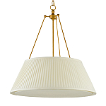 Подвесной светильник светодиодный с фактурным тканевым конусообразным абажуром White Fabric Lampshade варинант исполнения - 4 | Loft Concept в Кирове