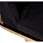 Стул обеденный велюровый черный с золотым каркасом Nobility варинант исполнения - 4 | Loft Concept в Кирове