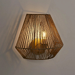 Бра с плетенным из пеньки абажуром Jutti H25 см варинант исполнения - 2 | Loft Concept в Кирове