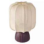 Настольная лампа с фактурным основанием и бежевым тканевым абажуром Modern Textured Table Lamp варинант исполнения - 1 | Loft Concept в Кирове