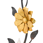 Бра черное с золотым цветком Bizarre Creation варинант исполнения - 1 | Loft Concept в Кирове