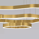 Люстра подвесная с 3-мя ассиметричными светодиодными лампами Golden Current варинант исполнения - 4 | Loft Concept в Кирове