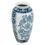 Ваза с синим цветочным орнаментом Blue & White Ornament  варинант исполнения - 1 | Loft Concept в Кирове