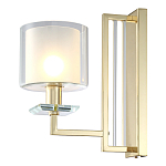 Бра с геометрическим каркасом из металла и цилиндрическим стеклянным плафоном Laurent варинант исполнения - 6 | Loft Concept в Кирове