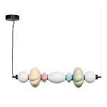 Подвесной светильник линейный с керамическими элементами 24W LED Fragrant Light варинант исполнения - 3 | Loft Concept в Кирове
