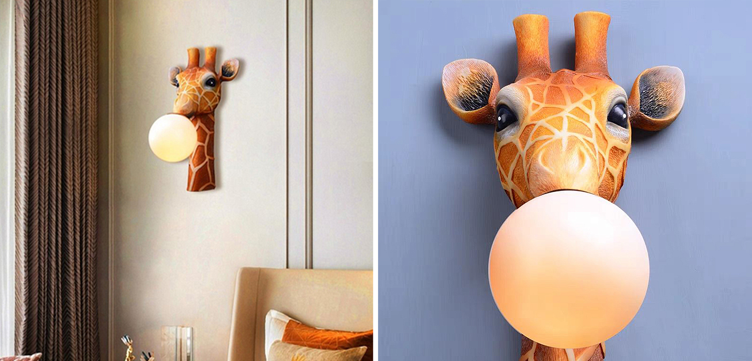 Бра для детской Жираф Bubble Gum Giraffe Wall Lamp Бра для детской Жираф Bubble Gum Giraffe Wall Lamp - Loft-Concept в Кирове