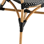 Кресло плетеное из ротанга Ronald Black White Rattan Chair варинант исполнения - 5 | Loft Concept в Кирове