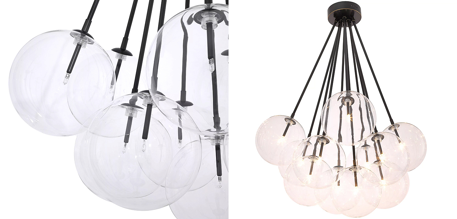 Люстра Eichholtz Ceiling Lamp Molecule Bronze Люстра Eichholtz Ceiling Lamp Molecule Bronze - Loft-Concept в Кирове