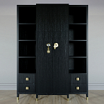 Большой шкаф с витриной Elsa Dreams Black варинант исполнения - 7 | Loft Concept в Кирове